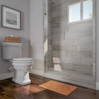 Bath Mat- Natural Wooden Non-Slip Roll Up Lattice Design Mat view 5