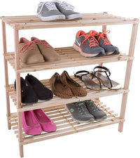 2-Tier Bamboo Shoe Rack/Bench view 11