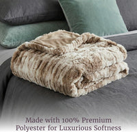 Oversized Ruched Faux Fur Blanket view 11