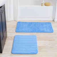 Bathroom Rugs - 2-Piece Memory Foam Bath, 1'8" x 2'8" (Rectangular) view 1