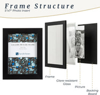 Set of 6 Picture Frames, 5"x7" view 4