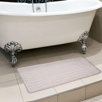 Microfiber Memory Foam Bathmat, Ivory view 1