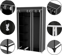 Portable Closet - Freestanding Covered Garment Rack Wardrobe view 3