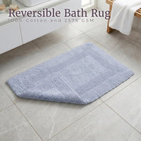 Cotton Bath Mat Set- 2 Piece 100 Percent Cotton Mats view 4