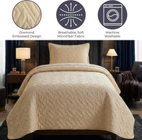 2-Piece Twin Quilt Set, Black. view 33