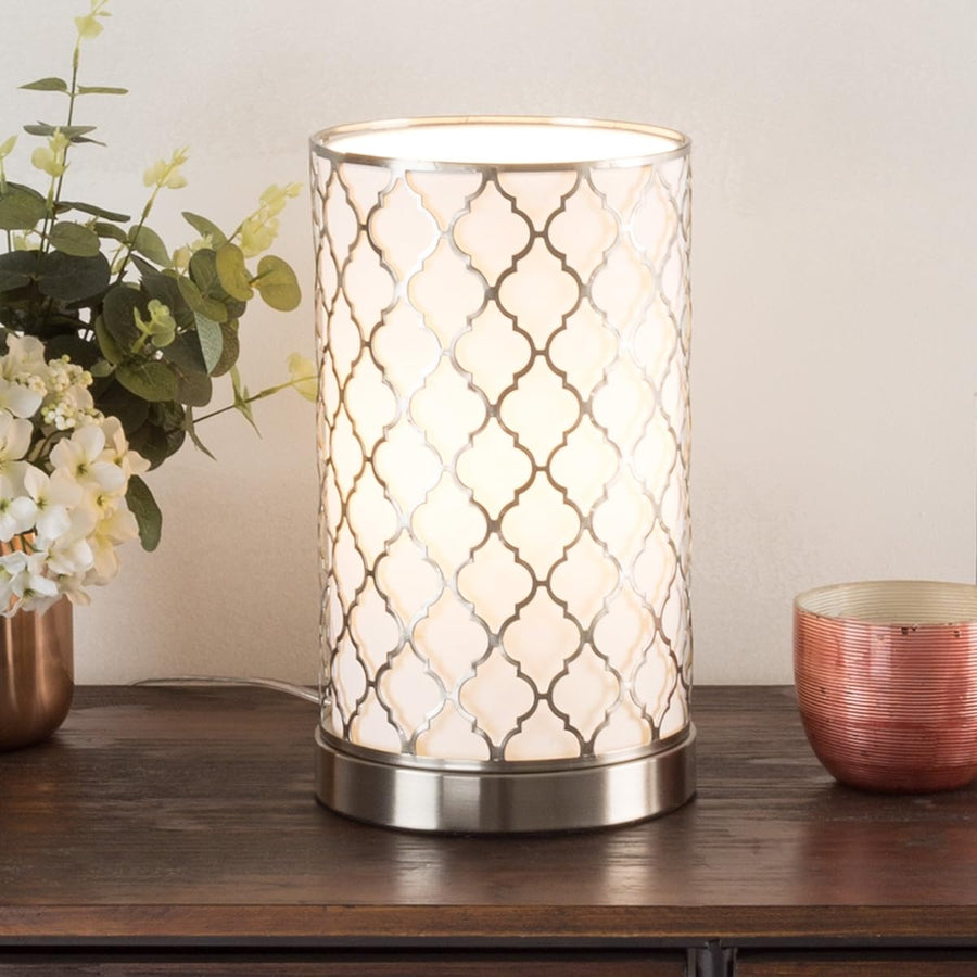 Uplight LED Table Lamp, Brushed Silver, 6.25" x 11.5" &mdash; Lavish Home
