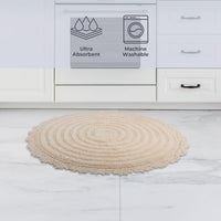 Bathroom Rugs - 2-Piece Woven 1560GSM Cotton Bath Mat Set view 16