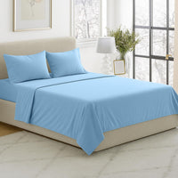 3-Piece Brushed Microfiber Twin Sheet Set, Purple view 45