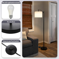 Floor Lamp - Modern Floor Lamp, (L) 12” x (W) 12” x (H) 62.99” view 2