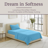 3-Piece Brushed Microfiber Sheet Set - Wrinkle, Stain view 2