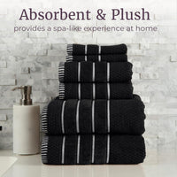 Luxury Cotton Towel Set, 27.5"x 53.5"x0.25" view 4