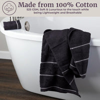 Bathroom Towels Set, Bathroom Accessories, White, Set of 6 view 23
