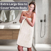6 Piece Bathroom Towels Set, 28"x54.5"x0.25" view 2