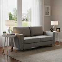 Round End Table, White, 17" x 22" view 20