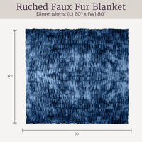 Oversized Ruched Faux Fur Blanket view 16
