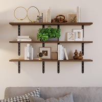 Floating Shelves - Set of 6 Shelves for Living Room, Kitchen view 14