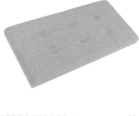 Folding Storage Ottoman - Tufted Footrest, Linen Chest view 4
