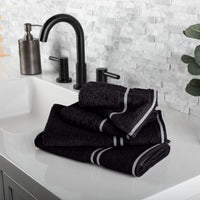 Rio 8 Piece 100% Cotton Towel Set - White & Silver view 14