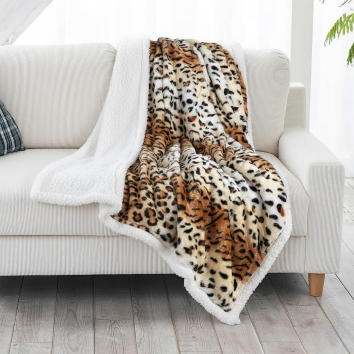 Fleece Sherpa Throw Blanket - Ultra Soft Plush Bed