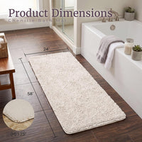Bath Mat, White, 58" x 24" view 2