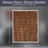 Fleece Sherpa Throw Blanket - Ultra Soft Plush Bed view 10