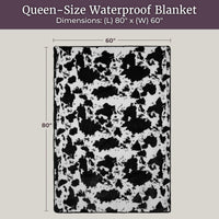 Waterproof Throw Blanket, Purple, 80" x 80" view 21