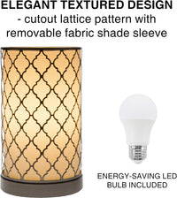 Uplight LED Table Lamp, Brushed Silver, 6.25" x 11.5" view 3