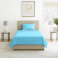 3-Piece Brushed Microfiber Twin Sheet Set, Purple view 19
