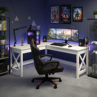 59" L-Shaped Desk - Corner Computer Desk for Home Office view 5