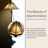 Tiffany Style Floor Lamp, 61" view 5