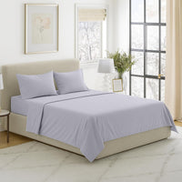3-Piece Brushed Microfiber Twin Sheet Set, Purple view 71