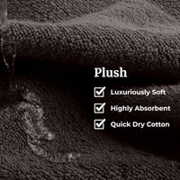 Bathroom Towels Set, Bathroom Accessories, White, Set of 6 view 16