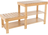 2-Tier Bamboo Shoe Rack/Bench view 13