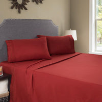 Embroidered Brushed Microfiber Sheets Set- Soft view 2