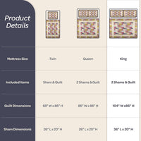 3-Piece Quilt Set - Savannah Classic Patchwork King Quilt view 6