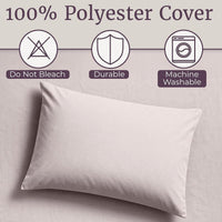 3-Piece Brushed Microfiber Twin Sheet Set, Purple view 17