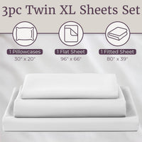 3-Piece Brushed Microfiber Twin Sheet Set, Purple view 40
