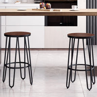 Swivel Bar Stool - Adjustable Backless Stool for Counter view 6