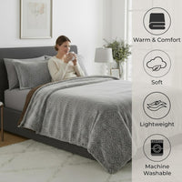 Faux Fur Comforter Set, 3 Piece Full/Queen Size view 5