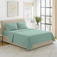 3-Piece Brushed Microfiber Twin Sheet Set, Purple view 12