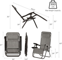 Zero Gravity Lounge Chairs- Set of 2 view 6