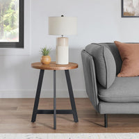End Table - Industrial Side Table, (L) 18” x (W) 18” x (H) 21.9” view 5