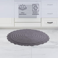 Bathroom Rugs - 2-Piece Woven 1560GSM Cotton Bath Mat Set view 10