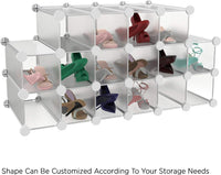 Cube Organizer 16 Cube Shelves with Interlocking view 3