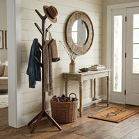 Freestanding 8-Arm Coat Rack Tree Stand (Espresso Brown) view 2