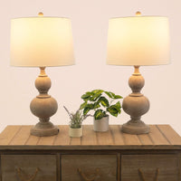 Set of 2 Table Lamps - Lamps with USB Charging Ports and LED view 6