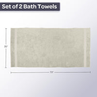 Bath Towels - 2PC 500GSM 100% Cotton Towel Set view 6