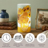 Sunflower 6-inch LED Candles, Set of 2 with Remote view 5