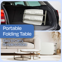 Indoor/Outdoor Portable Folding Table, Black, 2.5ft view 24