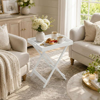 End Folding Modern Minimalist Wooden Contemporary Side Table view 28